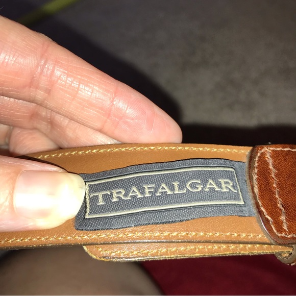Trafalgar Brown Leather Belt - Picture 2 of 9